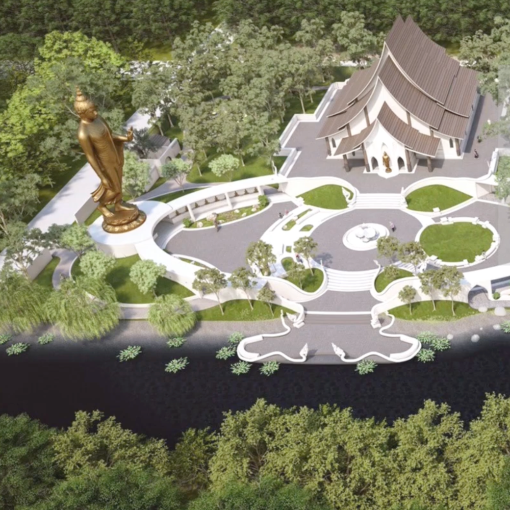 ภาพความคืบหน้าการสร้างวัดดำรงธรรม ณ วันที่ ๓ กันยายน ๒๕๖๘